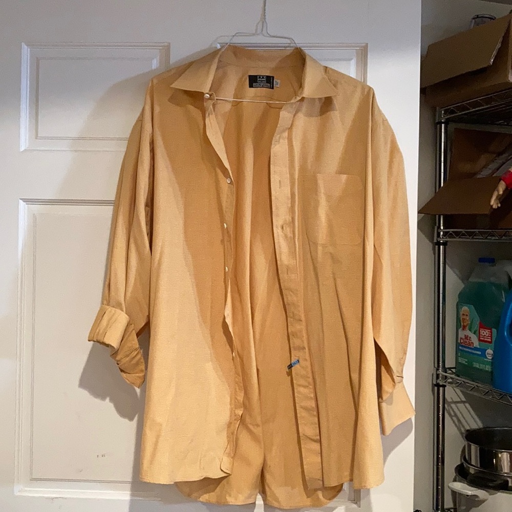 Yellow Long Sleeve Dress Shirt